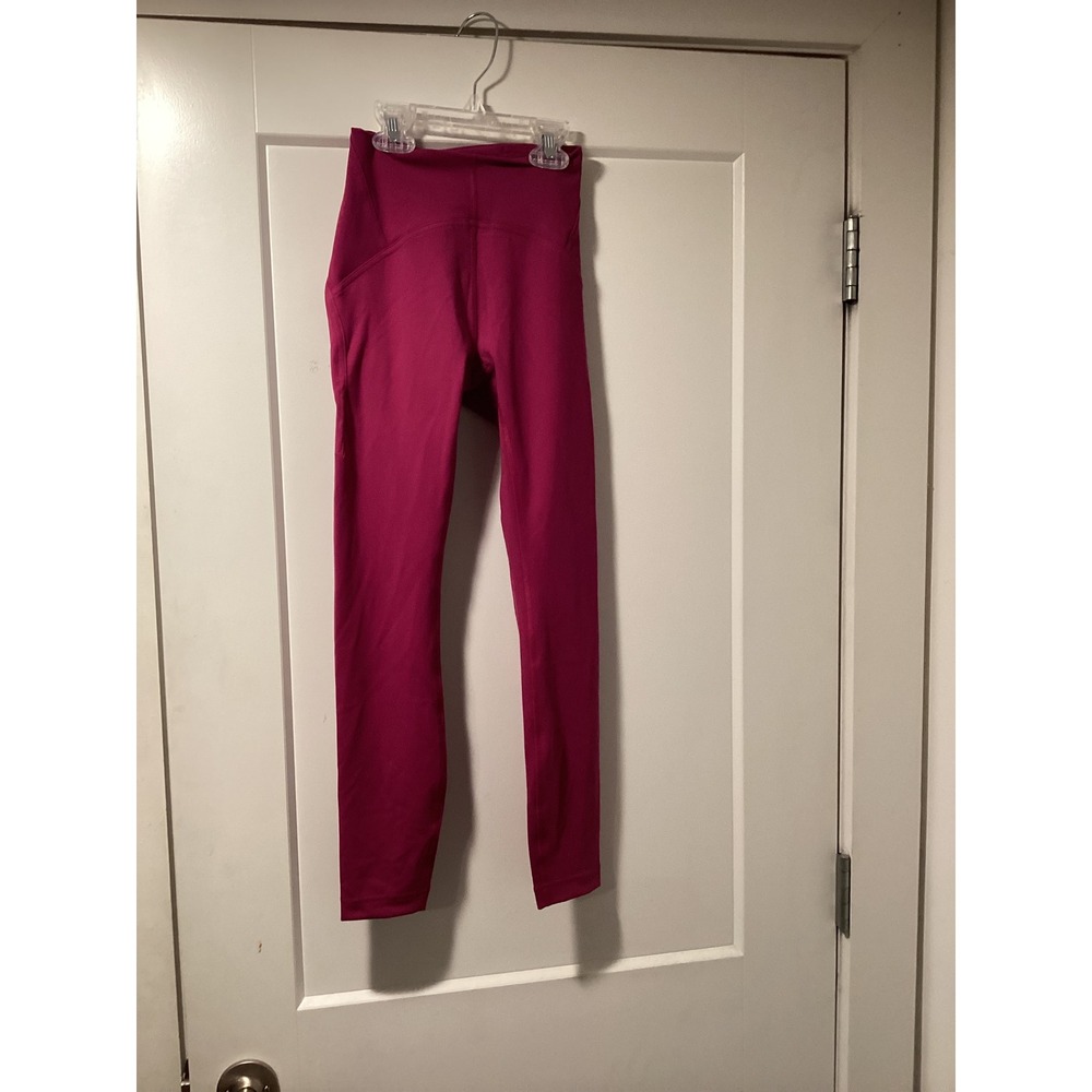 Lululemon High Rise Leggings Magenta Pink Yoga Athletic Tights
